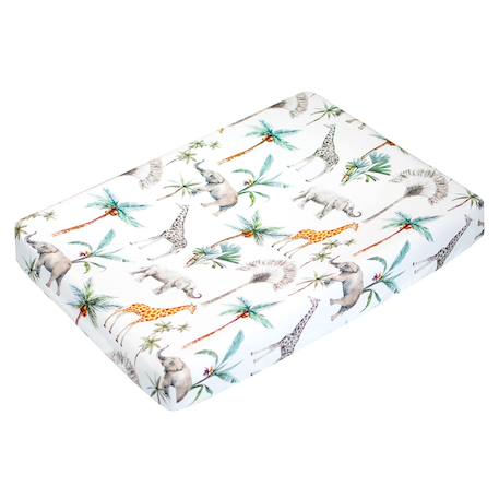 Set housse de matelas à langer et tapis de change Melody, blanc imprimé minimaliste+Safari, vert, gris, blanc+Sidonia, beige, écru, blanc 6 - vertbaudet enfant 