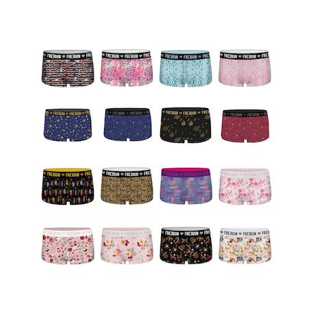 Pack surprise de 3 shortys microfibre Multi-couleurs 1 - vertbaudet enfant 