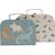 Lot de 2 valisettes nostalgic ride Bleu, orange, vert+Ecru, maron 1 - vertbaudet enfant 