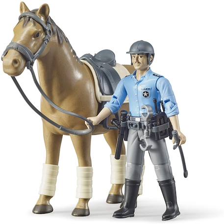 Bworld policier à cheval Multicolore 3 - vertbaudet enfant 