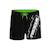 Boardshort court  ceinture demi-élastiquée eclair Noir/vert 1 - vertbaudet enfant 