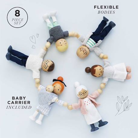 Ma famille de poupées Beige 4 - vertbaudet enfant 