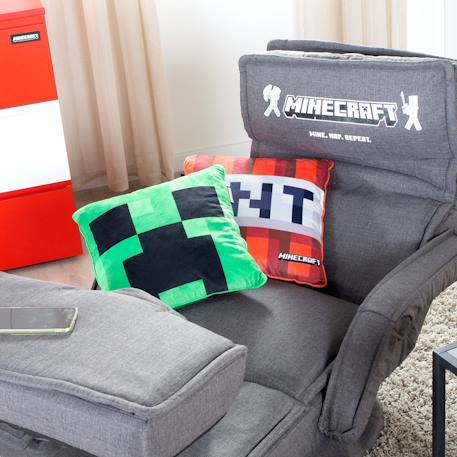 Coussin décoratif moelleux en tissu velouté Vert - creeper 2 - vertbaudet enfant 