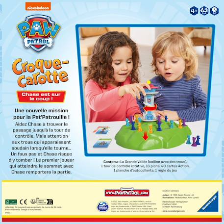 Jeu croque carotte pat'patrouille Bleu 2 - vertbaudet enfant 