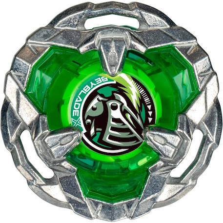Beyblade x, starter pack avec toupie de compétition helm knight 3-80n et lanceur Vert 4 - vertbaudet enfant 