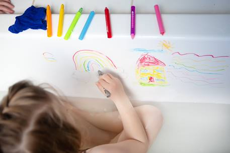Crayons de bain Blanc 5 - vertbaudet enfant 