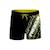Boardshort court  ceinture demi-élastiquée eclair Noir/jaune 1 - vertbaudet enfant 
