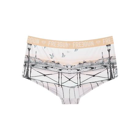 Lot de 2 shortys  miss freegun Beige/noir 4 - vertbaudet enfant 