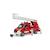Camion pompier mercedes benz sprinter avec échelle, pompe à eau et module son et lumière Rouge 2 - vertbaudet enfant 