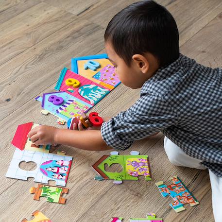 Puzzle chiffres de 1 à 10 Blanc 2 - vertbaudet enfant 