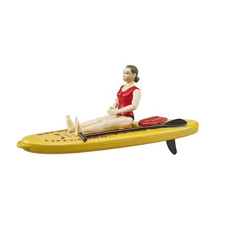 Maître-nageur bworld avec stand up paddle Jaune et rouge 3 - vertbaudet enfant 