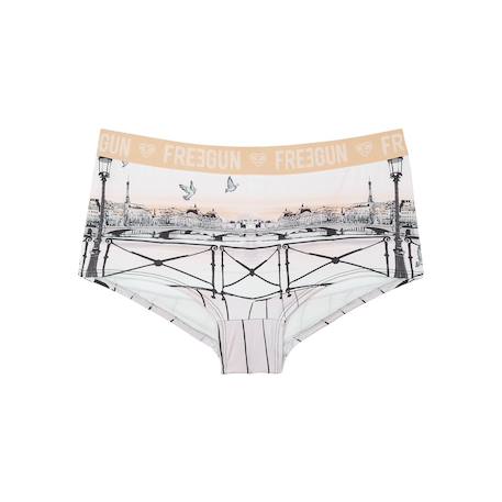 Lot de 2 shortys  miss freegun Beige/noir 2 - vertbaudet enfant 