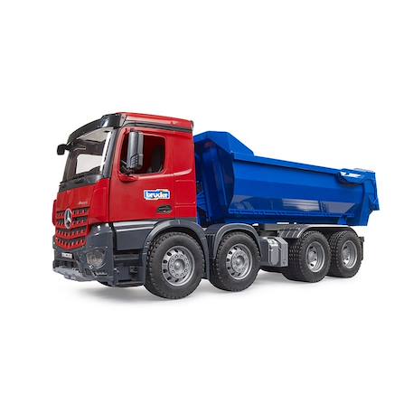 Camion mb arocs halfpipe kipp lkw Rouge et bleu 1 - vertbaudet enfant 