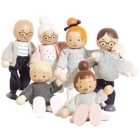 Ma famille de poupées Beige 1 - vertbaudet enfant 