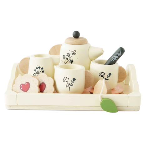 Service à thé et son plateau Beige 1 - vertbaudet enfant 