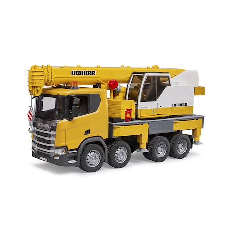 Scania super 560r liebherr camion-grue avec module son et lumière Jaune 4 - vertbaudet enfant 
