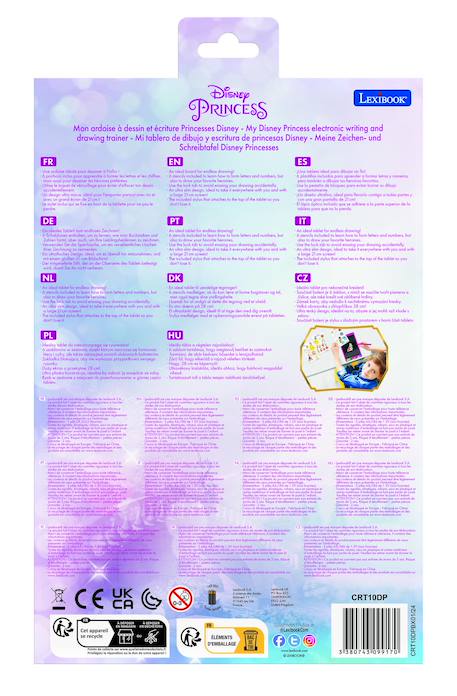 Tablette à dessins électronique multicolore disney princesses Rose 5 - vertbaudet enfant 