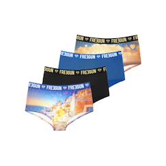 Lot de 4 shortys  miss freegun  - vertbaudet enfant