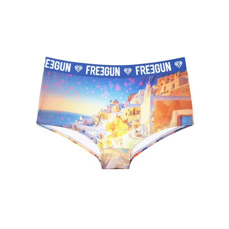 Lot de 4 shortys  miss freegun Noir/bleu/jaune 2 - vertbaudet enfant 