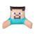 Coussin de lecture ultra-confortable avec dossier haut et accoudoirs Minecraft Bleu - steve+Orange - alex+Vert - creeper 1 - vertbaudet enfant 