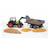Claas nectis 267 f avec chargeur frontal et remorque à plate-forme Multicolore 3 - vertbaudet enfant 