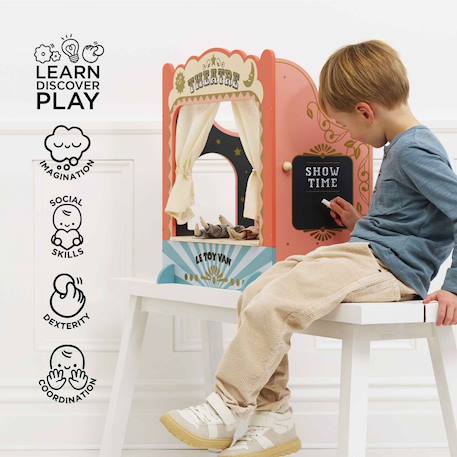 Théâtre de marionnettes de table Rouge 5 - vertbaudet enfant 
