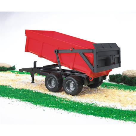 Véhicules miniatures - remorque basculante avec paroi arrière automatique Rouge 3 - vertbaudet enfant 