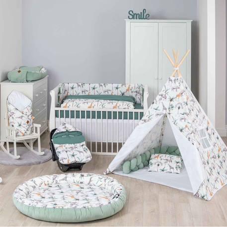 Lingettes bébé lavables en  coton 8 pièces stella Blanc+Bleu+Bleuet imprimé floral+Dinosaures, écru, vert+Écru+Eucalyptus, vert, gris+Gris clair+Melody, blanc imprimé minimaliste+Néo vintage imprimé floral, beige, blanc+Rouge+Safari, vert, gris, blanc+Sidonia, beige, écru, blanc 39 - vertbaudet enfant 