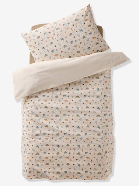 Parure housse de couette bébé et taie d'oreiller MINISAURUS écru 3 - vertbaudet enfant 