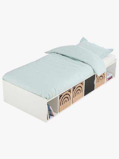Lit enfant SQUARE avec rangement blanc 5 - vertbaudet enfant 