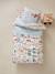 Parure housse de couette + taie d'oreiller enfant AUTO-CITY beige imprimé 1 - vertbaudet enfant 