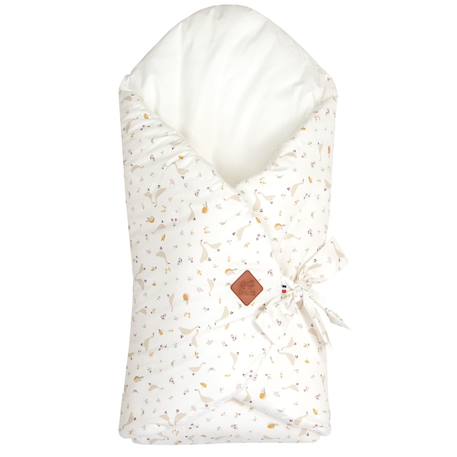 Couverture d'emmaillotage évolutive en coton sidonia Sidonia, beige, écru, blanc 1 - vertbaudet enfant 