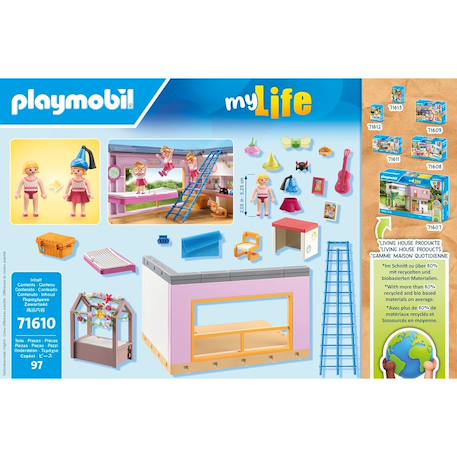 My life chambre d'enfant avec lit cabane 71610 Multicolore 5 - vertbaudet enfant 