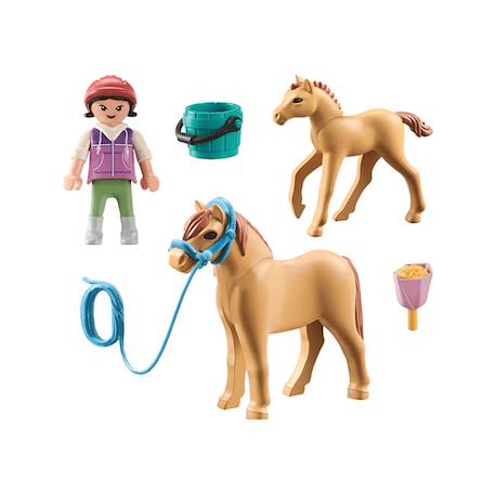 Enfant avec poneys 71498 Multicolore 3 - vertbaudet enfant 