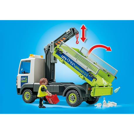 Camion-grue de recyclage de verre 71431 Multicolore 5 - vertbaudet enfant 