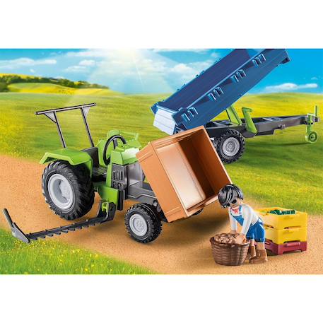 Country tracteur avec remorque 71249 Multicolore 4 - vertbaudet enfant 