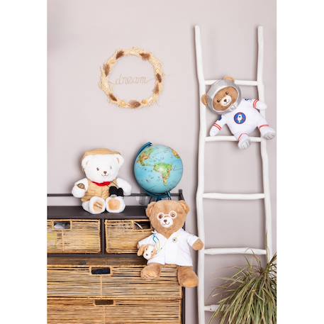 Peluche ours vétérinaire - docteur gaston - 40 cm Brun 4 - vertbaudet enfant 