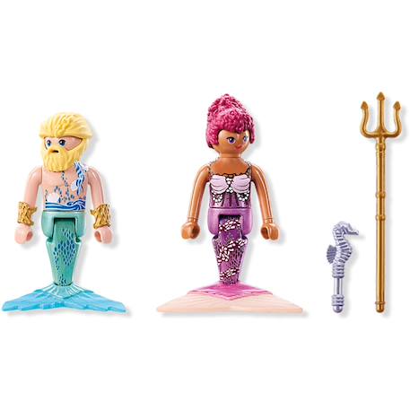 Duo : couple de sirène et triton avec sceptre et trident 71799 Multicolore 4 - vertbaudet enfant 
