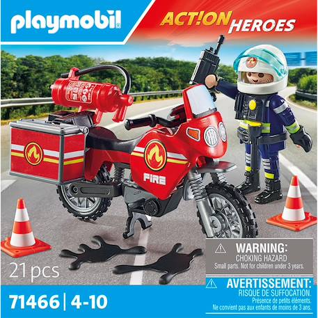 Pompier et moto - action hereos 71466 Multicolore 4 - vertbaudet enfant 
