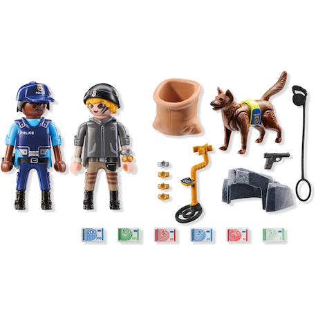 Policier chien de recherche, voleur et accessoires 71731 Multicolore 4 - vertbaudet enfant 