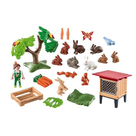 Country enfant avec enclos et lapins 71252 Multicolore 3 - vertbaudet enfant 