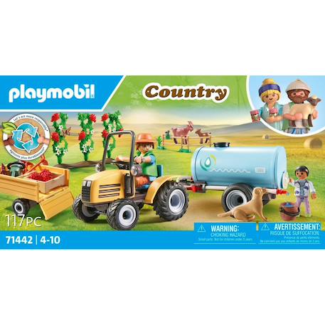 Fermier avec tracteur et citerne - country 71442 Multicolore 3 - vertbaudet enfant 