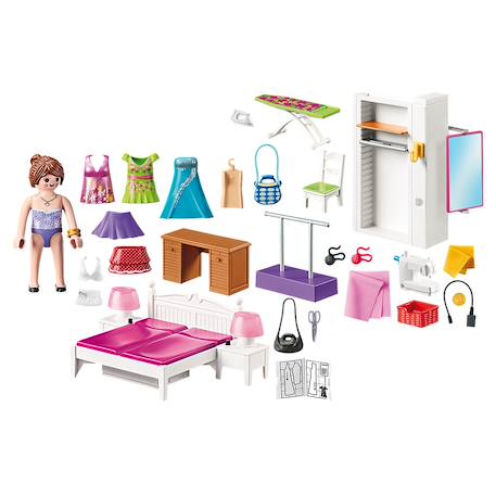 Doolhouse - chambre avec espace couture 70208 Multicolore 3 - vertbaudet enfant 
