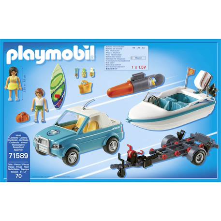 Pick-up de surfeur avec speedboat 71589 Multicolore 5 - vertbaudet enfant 