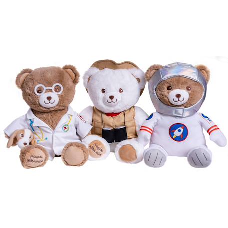 Peluche ours vétérinaire - docteur gaston - 40 cm Brun 6 - vertbaudet enfant 