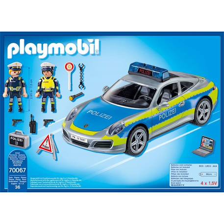 City action - porsche 911 carrera 4s police 70067 Multicolore 3 - vertbaudet enfant 