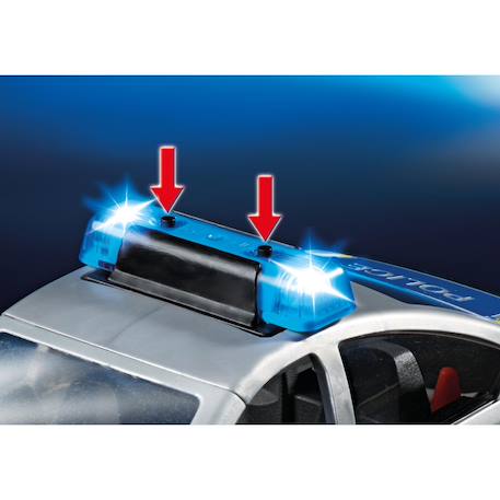 Action heroes voiture de police avec sirène et gyrophare 71729 Multicolor 4 - vertbaudet enfant 