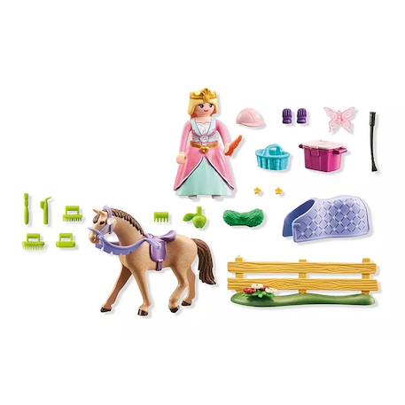 Princess magic princesse cavalière, cheval et matériel équestre 71801 Multicolore 4 - vertbaudet enfant 