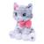 Veilleuse moustache - mon chaton lumineux et musical - 28cm Gris et blanc 2 - vertbaudet enfant 