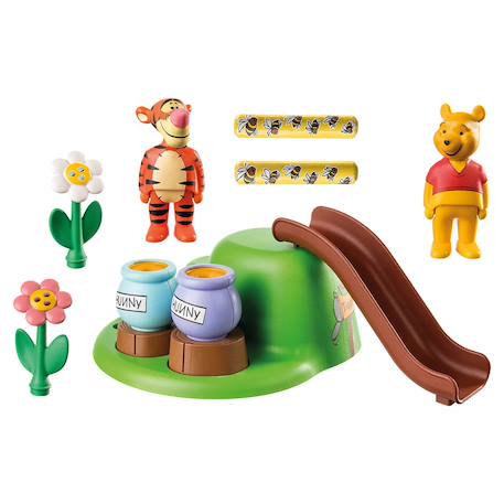 1.2.3 & disney winnie l'ourson et tigrou avec jardin d'abeilles 71317 Multicolore 5 - vertbaudet enfant 